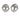 Silver cufflinks with intricate designs on a white background