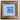 Front view of Jerusalem Miniatures framed artwork with aged gold-toned frame and signed white mount