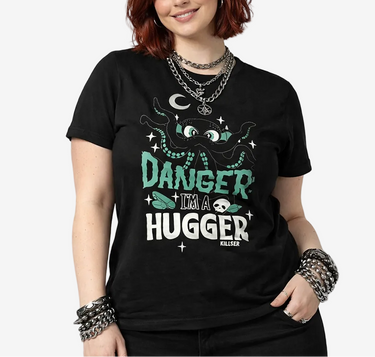 Killstar Cthulhu Hugger black women’s T-shirt 2XL with graphic print front