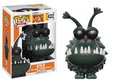 Kyle #422 Despicable Me 3 Funko Pop figure in box front view, collectible vinyl figure from Despicable Me 3, Planet Retro NZ