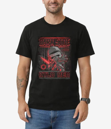 Kylo Ren Dark Side Star Wars graphic T-shirt in black size XL