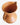 Laurel of California speckled pumpkin vase from the 1950s, mid-century ceramic decor piece, Planet Retro NZ