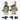 Lego 327th Clone Trooper minifigure pair with blasters and binoculars from set 75431