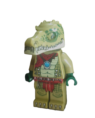 LEGO Legends of Chima Crawley loc013 Crocodile Tribe minifigure from 2013