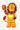 Lego lion minifigure from Animal Series 28 (71051) featuring tan lion figure with mane piece displayed on a light grey background