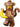 Lego Monkey Costume Minifigure from Animal Series 28 (71051) with banana accessory and display base