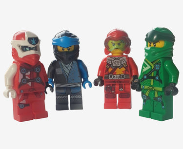 Lego Ninjago minifigure bundle 4 figures mixed incomplete