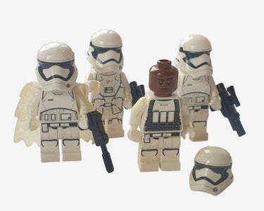 Lego Star Wars First Order Stormtroopers and Finn FN-2187 minifigure bundle