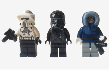 Lego Star Wars Hoth minifigure bundle with Snowtrooper Imperial pilot and Rebel trooper
