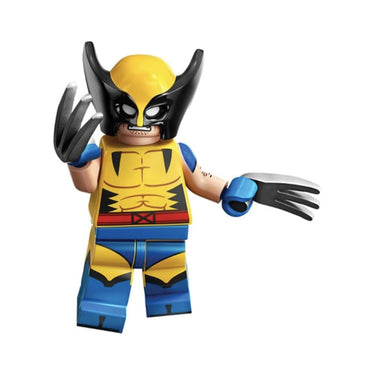 Lego Wolverine Minifigure Marvel Series 2 71039 with claws and yellow suit