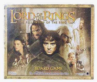 Official 2002 Lord of the Rings Fellowship of the Ring board game based on the New Line Cinema film, complete boxed edition for 3 to 6 players.