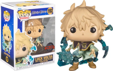 Funko Pop! vinyl figure of Luck Volta with packaging on a white background