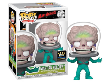 Martian Soldier #1877 Mars Attacks Funko Pop vinyl figure in original box.
