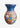 Mid-century hand-painted folk art pottery vase with colourful figurative and floral decoration, Planet Retro NZ