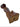 Mid-century wooden cat sculpture with a sleek carved shape and retro decorative style.