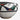New Zealand studio pottery stoneware bowl with hand-painted geometric band