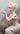 Pink Flamingo by Lu Lu Deluxe NZ A4 art print featuring two elegant retro women having tea beneath a hovering UFO and mountain backdrop