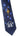 Navy blue tie with nativity scene and star design on a white background