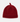 Handmade Wool Knit Beanie โ Red Fitted Winter Hat
