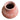 Rounded terracotta vessel showing rolled rim and open neck