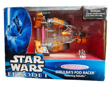 Sebulba Pod Racer Action Fleet 1999 factory sealed Star Wars Episode I Planet Retro NZ