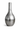 Silver aluminium textured vase 30cm tall modern sculptural home decor
