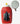 Red thermos flask with Darth Vader design and white lid on a white background