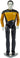 Action figure Data from Star Trek with accessories on a white background. Planet Retro NZ