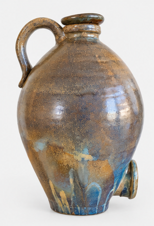 Steve Littlejohn NZ pottery flagon front view