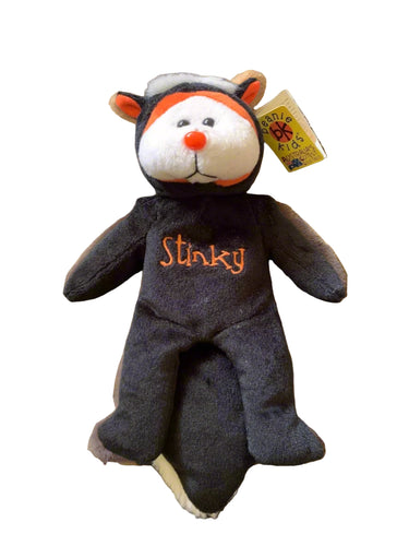 BK Beanie Kids Bear - Stinky the Skunk Bear (2003) New Vintage Toys Planet Retro NZ