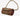 Tiny bronze beaded cylinder clutch bag with wrist strap at Planet Retro NZ.