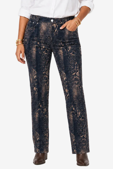 Cooper by Trelise Cooper Ocelot Norma Jean animal print pants from the Winter 2013 collection, size 16, front view.