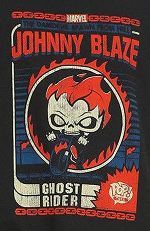 Funko Pop! T-Shirt Johnny Blaze Ghost Rider - Lge