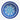 Turkish blue and white ceramic wall plate front view - Planet Retro NZ