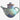 Unsigned fat lava glaze studio pottery teapot