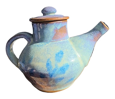 Unsigned studio pottery teapot side view