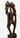 Vintage African hand-carved wooden figure side view