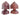 Additional photograph of the vintage Balinese hand-carved wooden bust pair