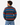 Vintage colourful striped wool blend knit size Medium back view on model