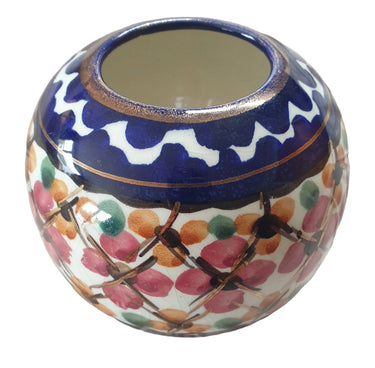 Vintage Dutch Majolica hand-painted vase from Holland, mid-century European ceramic