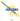 Colorful toy pram model on a white background