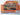 Toy car in packaging with Mattel Wheels branding on an orange background