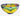 Side view of Petra Ceramics NZ Lemon bowl with yellow lemons and cobalt blue rim