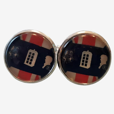 British Multifandom Geek Dome Cufflinks planet retro nz