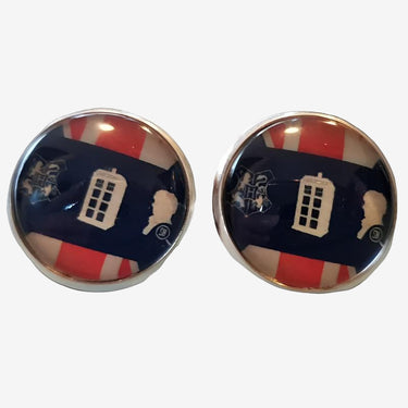 British Multifandom Geek Dome Stud Earrings planet retro nz