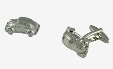 Cufflinks - Silver VW Beetle Bug-Planet-Retro-NZ