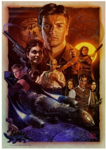 Firefly - A3 Art Print New & Vintage Art NZ Planet Retro NZ