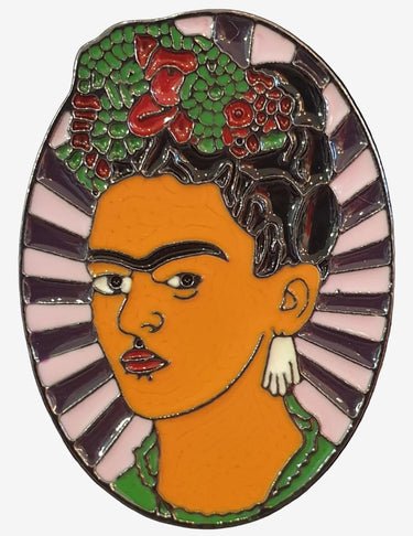 Frida Kahlo Enamel Pin / Brooch Vintage Jewelry Planet Retro NZ