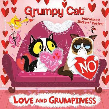 Grumpy Cat Love & Grumpiness Book planet retro nZ Valentines