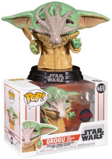 Pop Vinyl - Grogu The Child with Chowder Squid #469 Planet Retro NZ